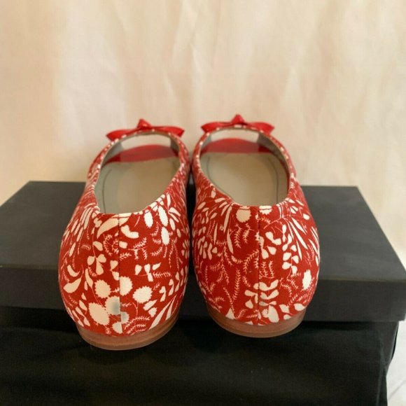 Marc by Marc Jacobs 615172 Chic Ballet Open Toe Flats NEW Size 39.5 US 9.5 Red - Picture 4 of 6